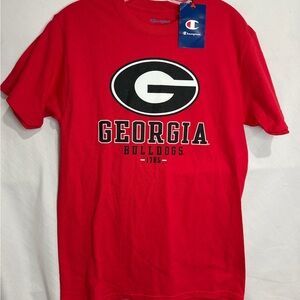 Champion Red Georgia Bulldogs Short Sleeve Tee